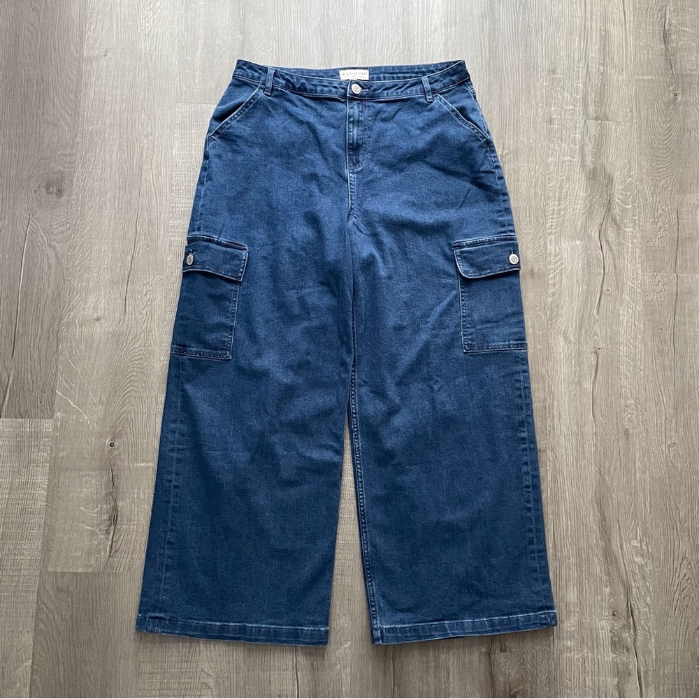 Eloquii Wide Leg Cargo Jean